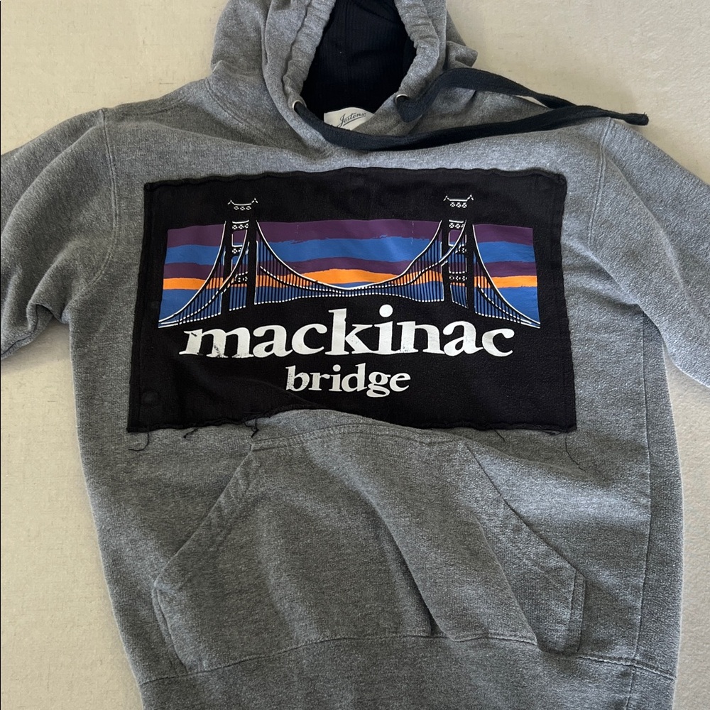 Mackinac Bridge Grey Sweatshirt